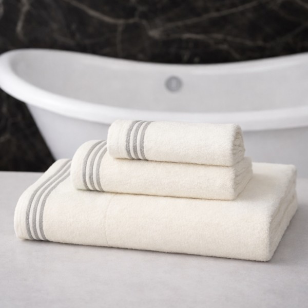  Набір махрових рушників Maison D'or Puraligne Cream Мікрокотон / 40х60 см, 50х100 см, 90х150 см / Молочний